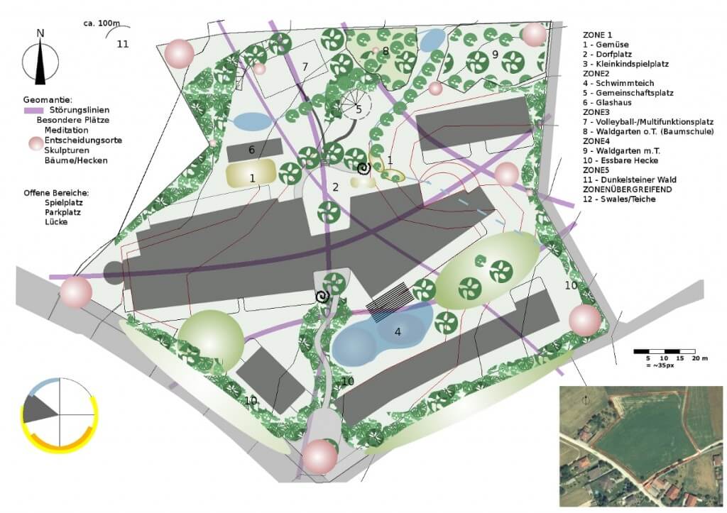 Permakultur-Design CoHousing Pomali - Version 2009/01